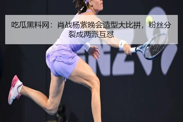 吃瓜黑料网：肖战杨紫晚会造型大比拼，粉丝分裂成两派互怼